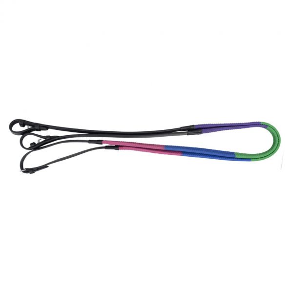 HY Rubber Covered Training Reins