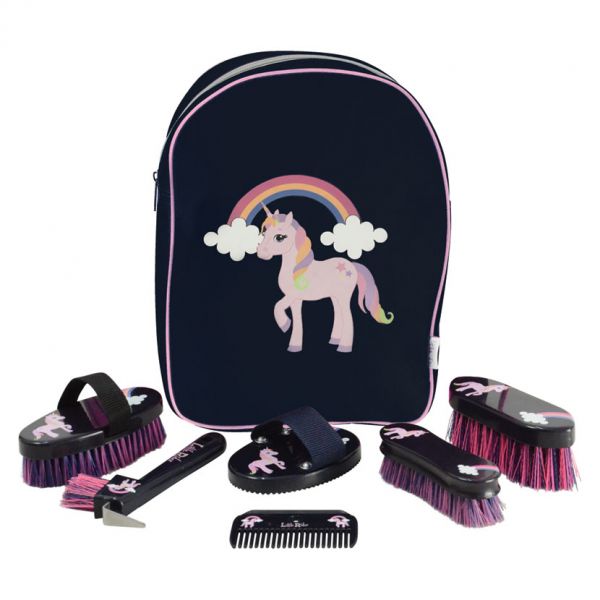 Little Unicorn Grooming Kit Rucksack Colour: Navy/Pink / Size: OS