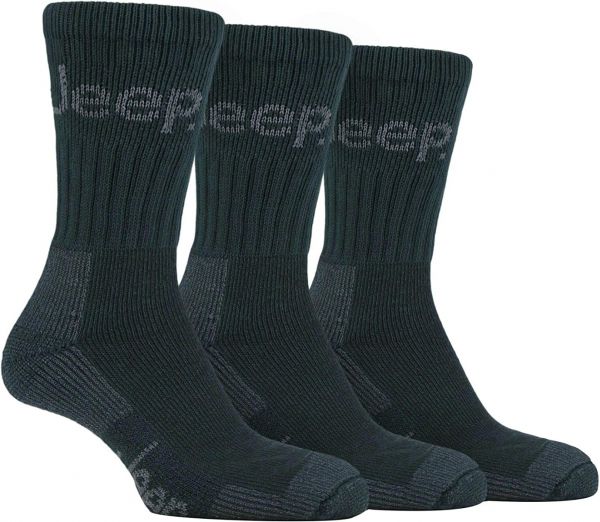 Jeep Mens 3 Pair Luxury Terrain Boot Sock