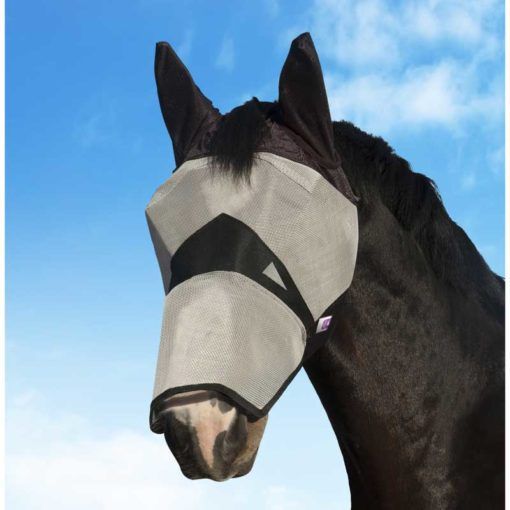 KM Elite Fly Mask with Nose & Ears
