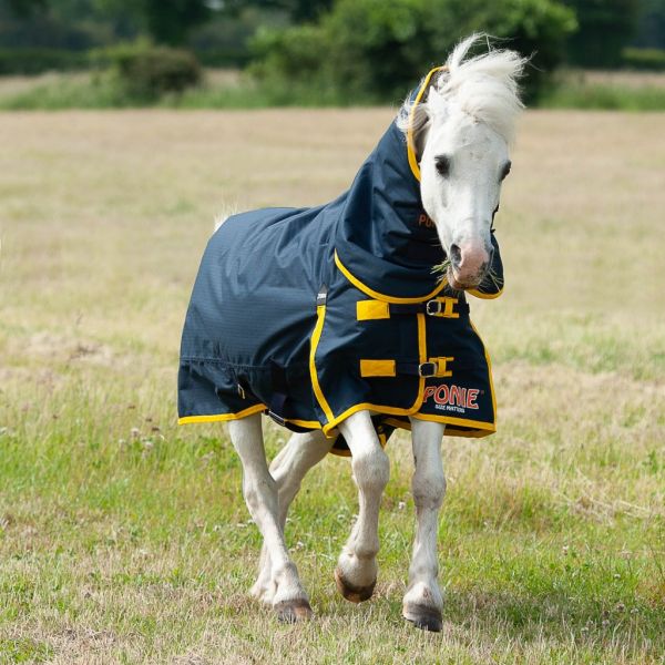 Gallop PONIE 200C Navy/Yellow Combo Turnout 600d 200g