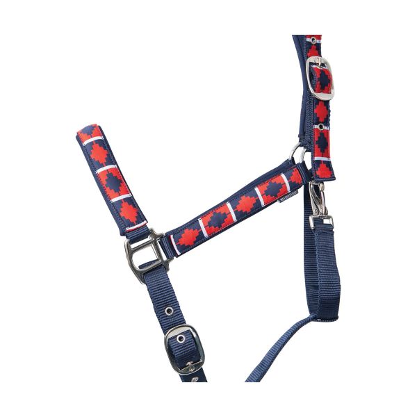 Hy Equestrian Woven Polo Headcollar and Lead Rope