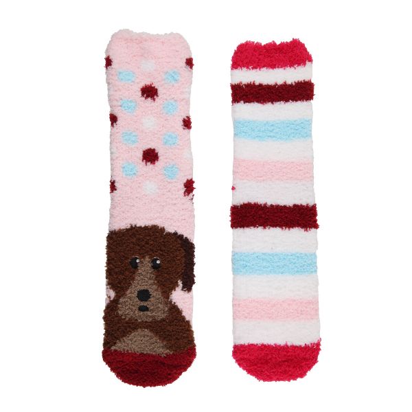 Wildfeet Fluffy Lounge Socks Adults 2pk