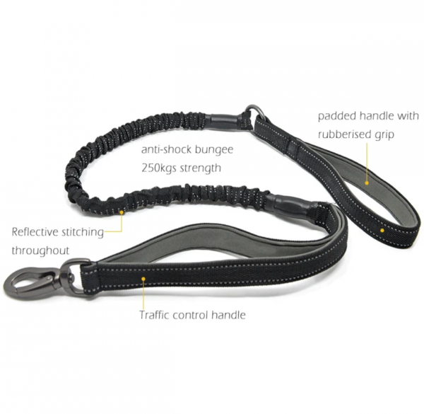 Anti Shock Bungee Lead  with Traffic Grip 115cm