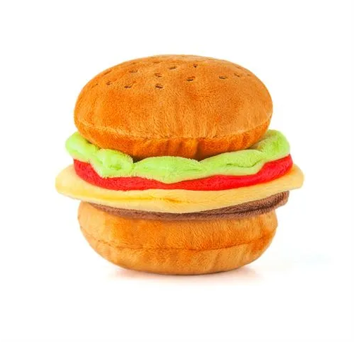 PLAY American Classic Burger Dog Toy