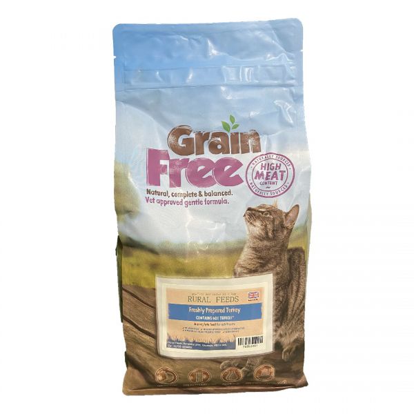 Rural Feeds Grain Free Adult Turkey Cat