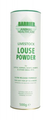 Barrier Livestock Louse Powder - 500 Gm Shaker 