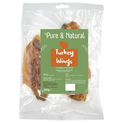 Pure & Natural Turkey Wings 200g