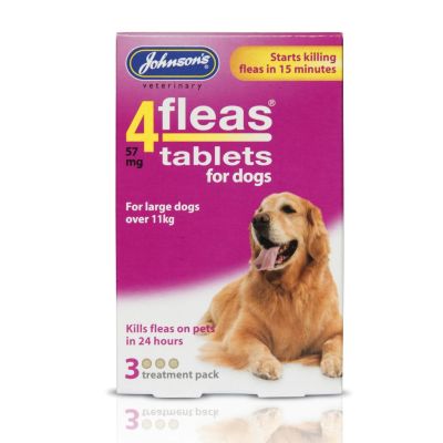 Johnsons 4fleas Dog Tablets 3's 