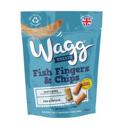 Wagg Fish Fingers and Chips Treats 125g