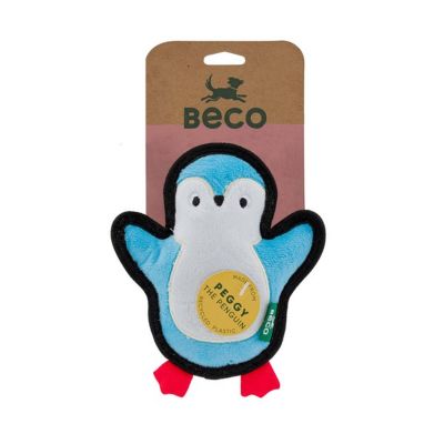 Beco Recycled Rough and Tough Penguin Small Dog Toy