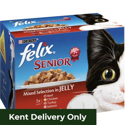 Felix Senior Mixed Selection in Jelly (Red) 12 x 100g 