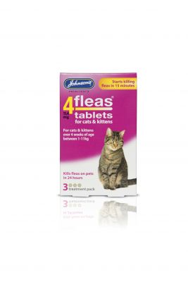 Johnsons 4fleas Cat Tablets 3's 