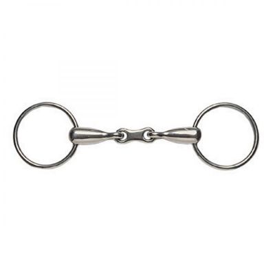 Korsteel Thick Mouth French Link Loose Ring Snaffle Bit