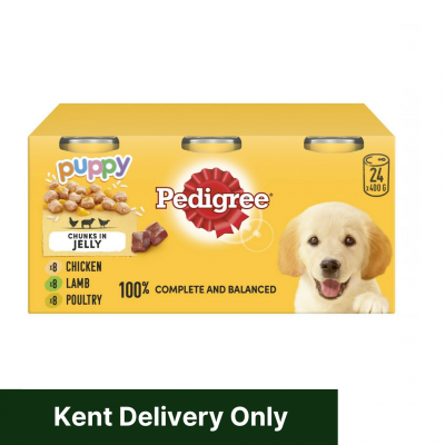 Pedigree Puppy Dog Food Chunks in Jelly 400g (6pk)
