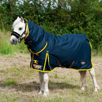 Gallop PONIE 200C Navy/Yellow Combo Turnout 600d 200g