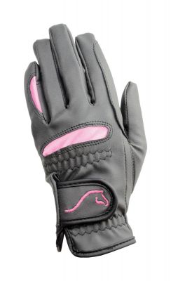 Hy5 Lightweight Riding Gloves Black/Pink