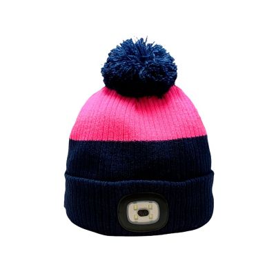 Waterproof LED Hat with Pom